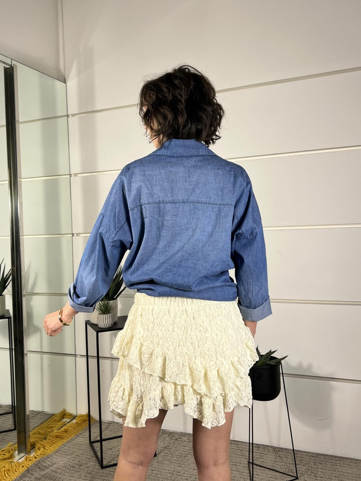 camicia in denim CNO-Q240DENIM BLU HAVE ONE