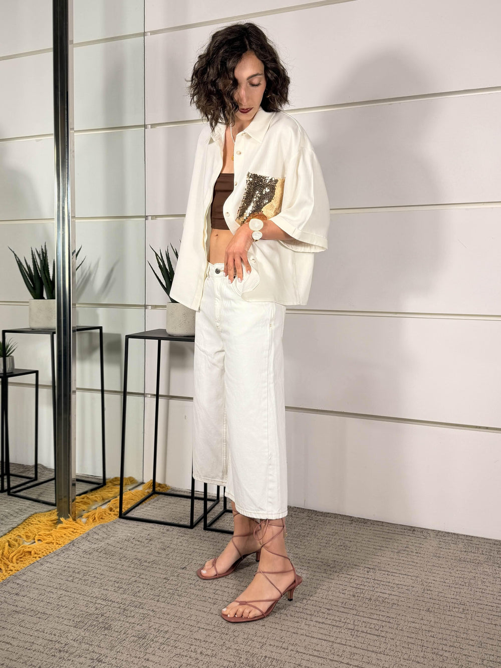 bermuda jorts bianco OSAKABIANCO TWO WAY
