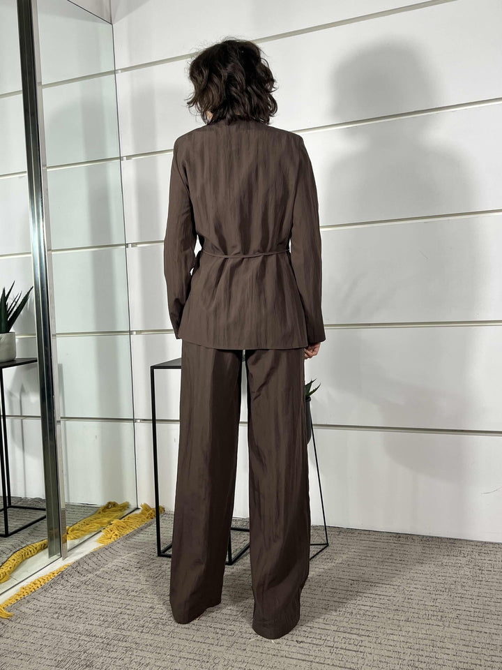 completo giacca kimono con cinta e pantalone a palazzo moro 30325MORO SUSY MIX