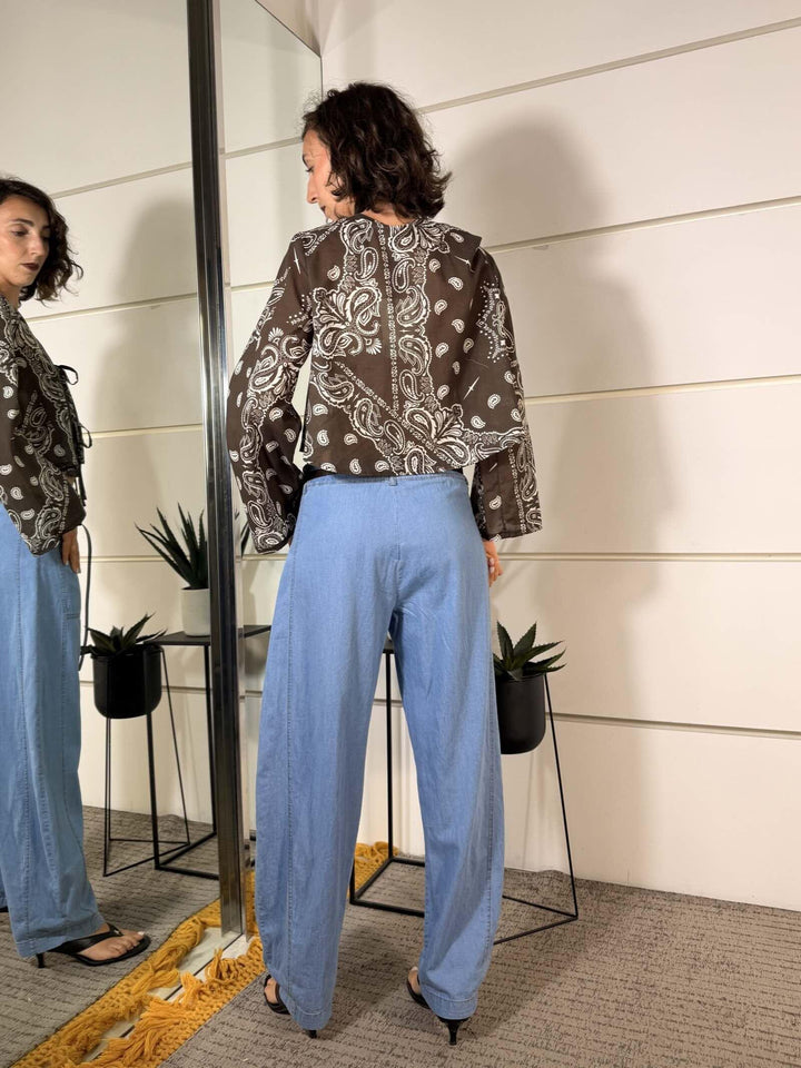 pantalone in denim leggero a ovetto 58300CHJEANS SUSY MIX
