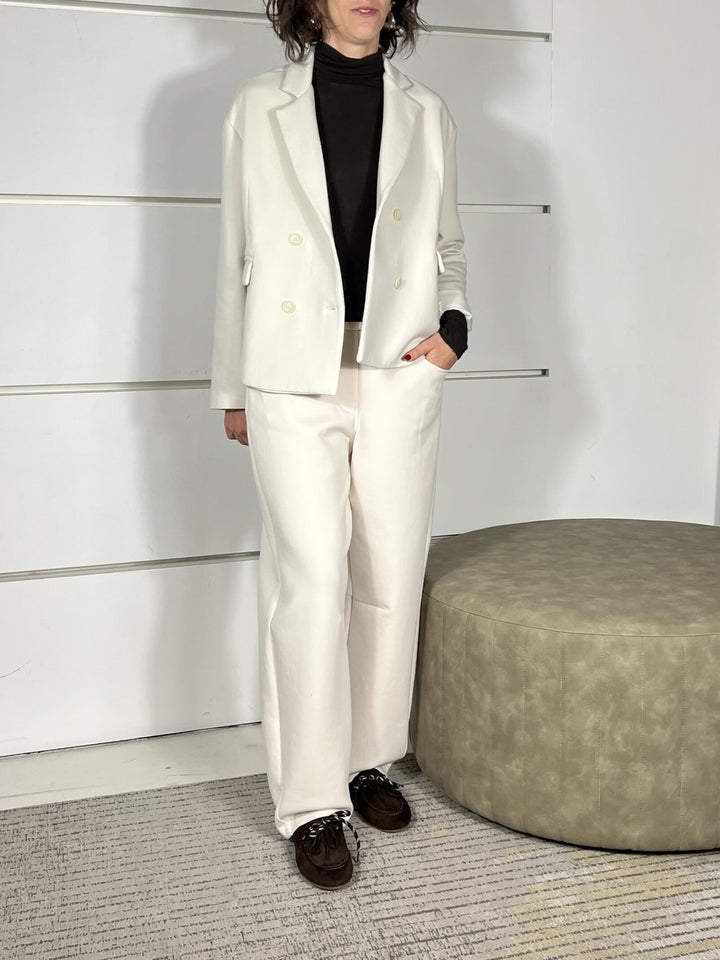 pantalone punto milano beige V01A0104BEIGE PHILIA LOFT