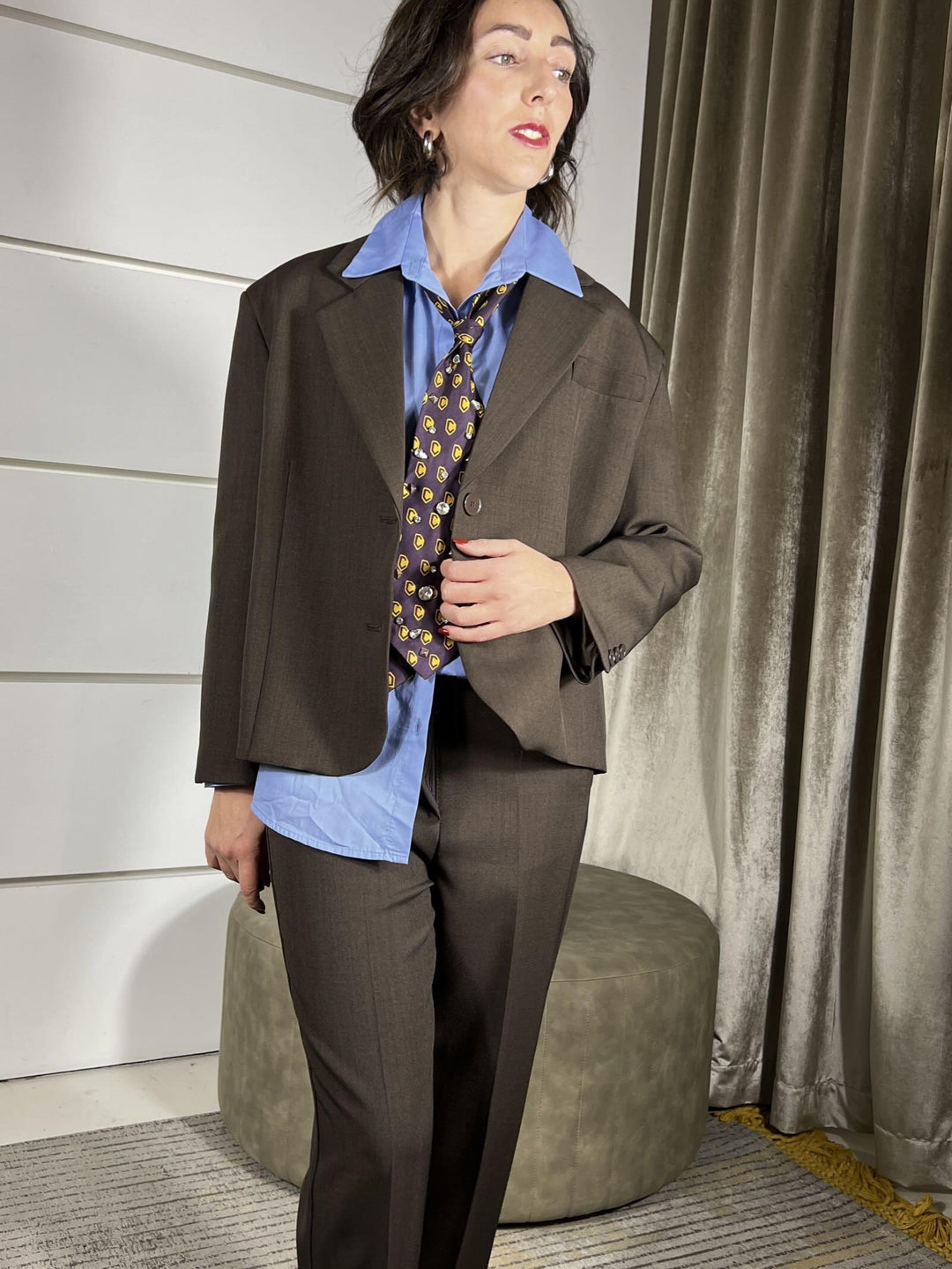 giacca cropped over moro TF1650MORO VICOLO