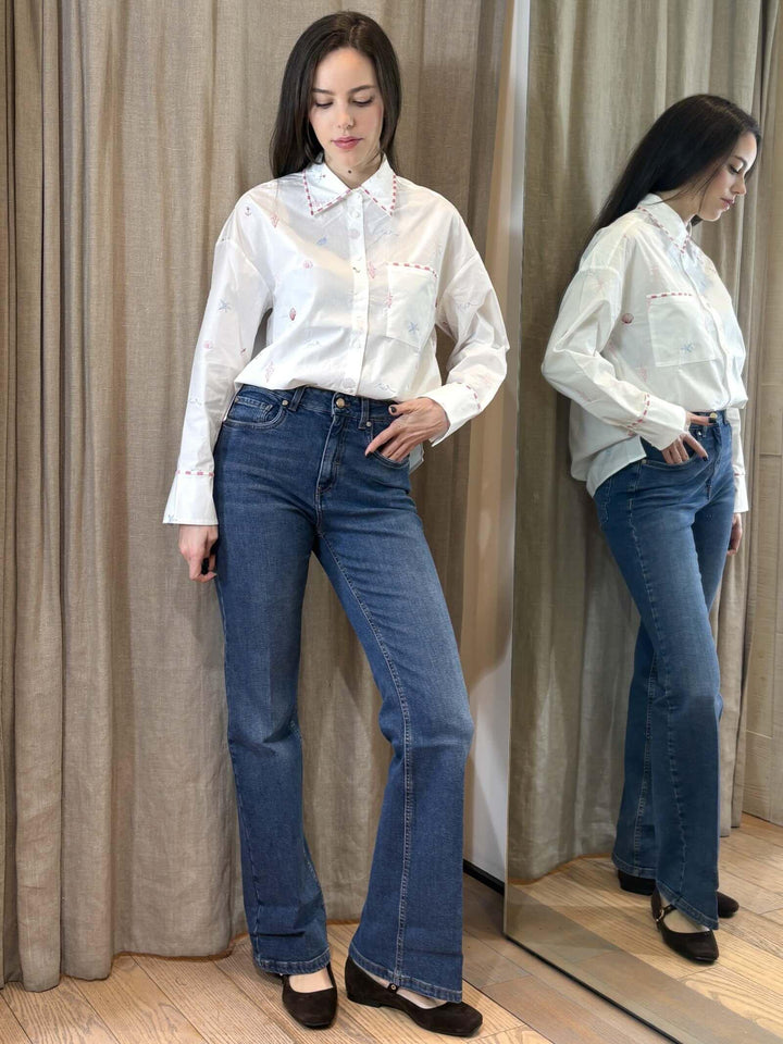 jeans bootcut denim medio JANEPOWER001 iBLUES