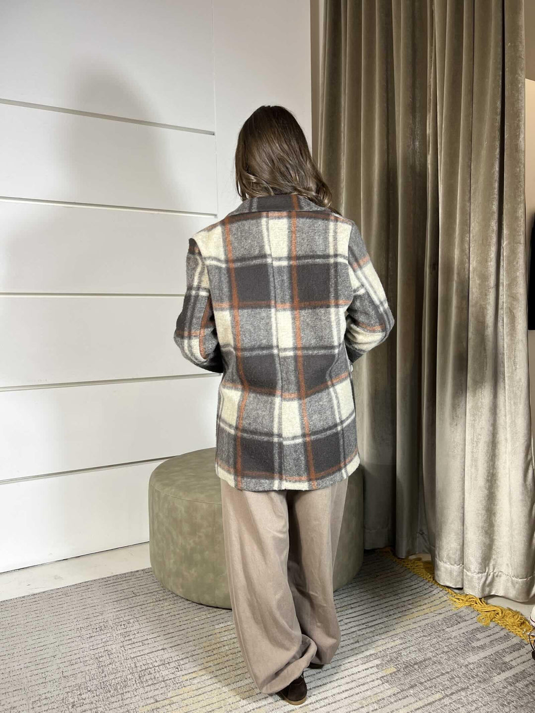 GIACCA CAPPOTTO CAMMELLO E RUGGINE KJK-P102CAMMELLO/RUGGINE HAVE ONE