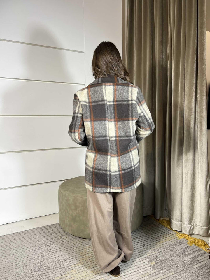 GIACCA CAPPOTTO CAMMELLO E RUGGINE KJK-P102CAMMELLO/RUGGINE HAVE ONE