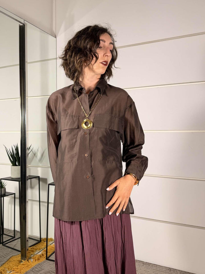 camicia tasche over moro CPA-Q380MORO HAVE ONE