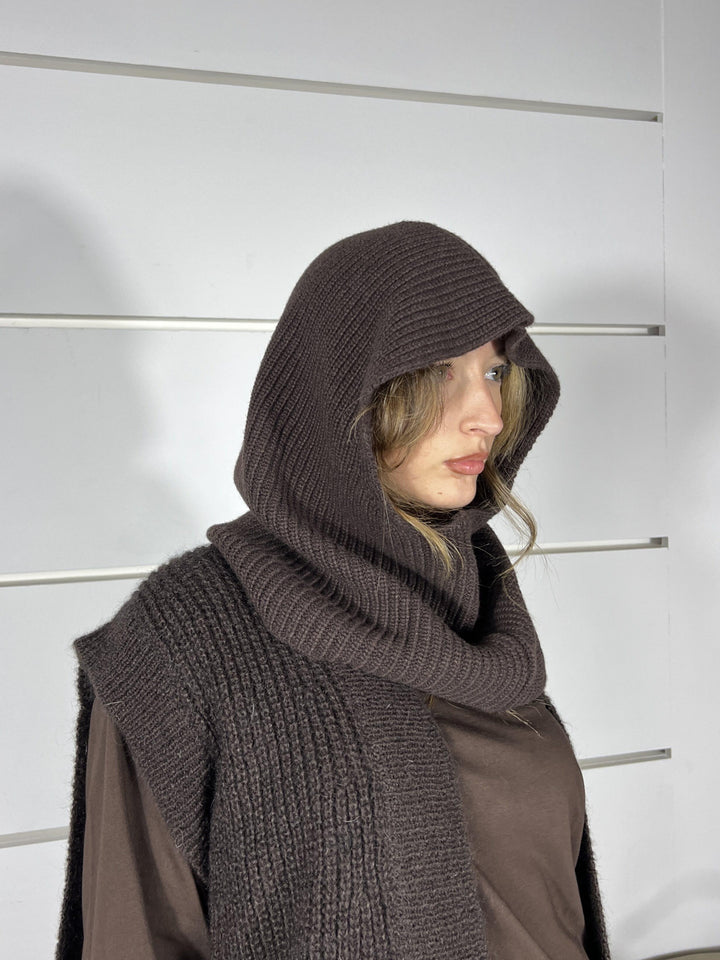 balaclava moro in  misto lana 55061FMORO VICOLO