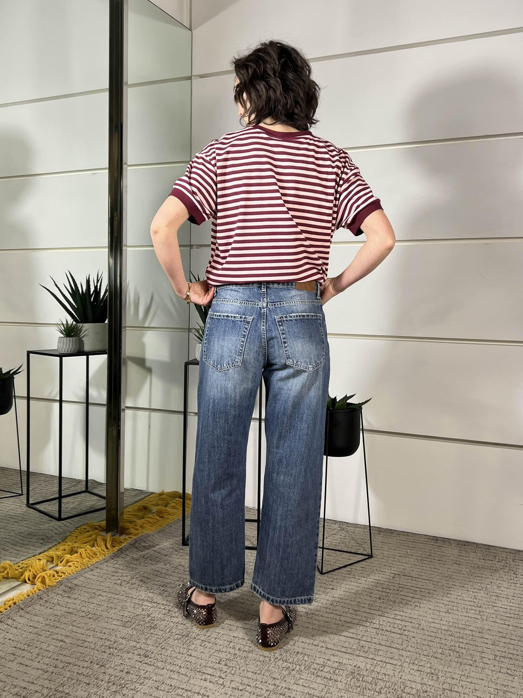 jeans modello frida denim blu V02O0652DENIM BLU PHILIA LOFT