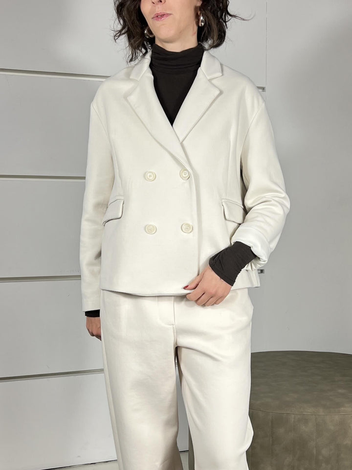 giacca punto milano doppiopetto beige V01A0108BEIGE PHILIA LOFT