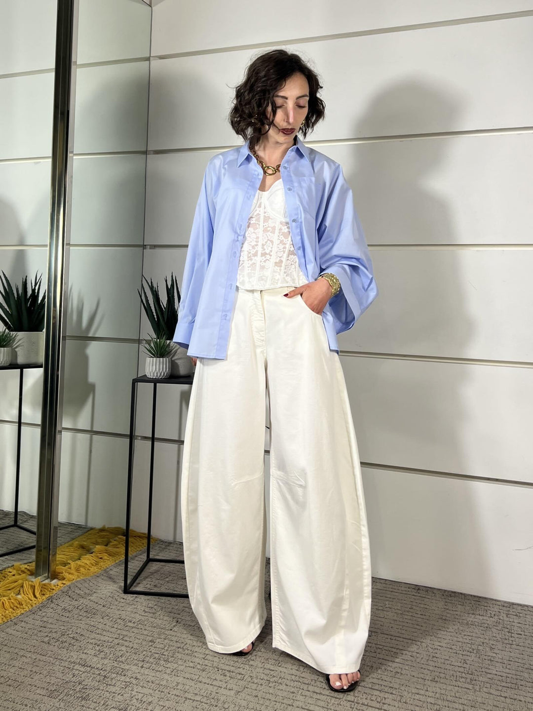 jeans louvre bianco P314B982D001VAR. UNICA TENSIONE IN