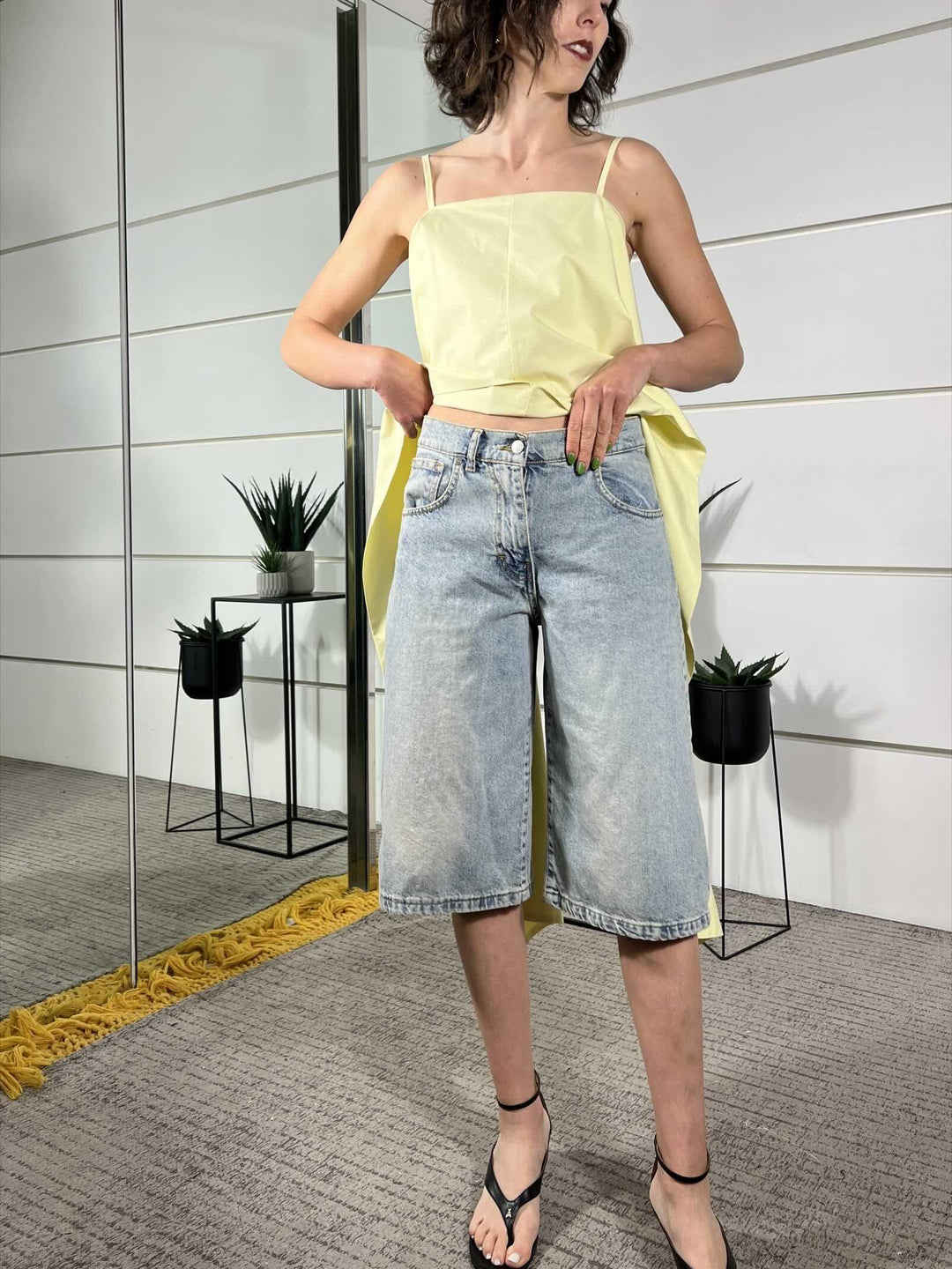 bermuda in denim KJ0445JEANS SUSY MIX