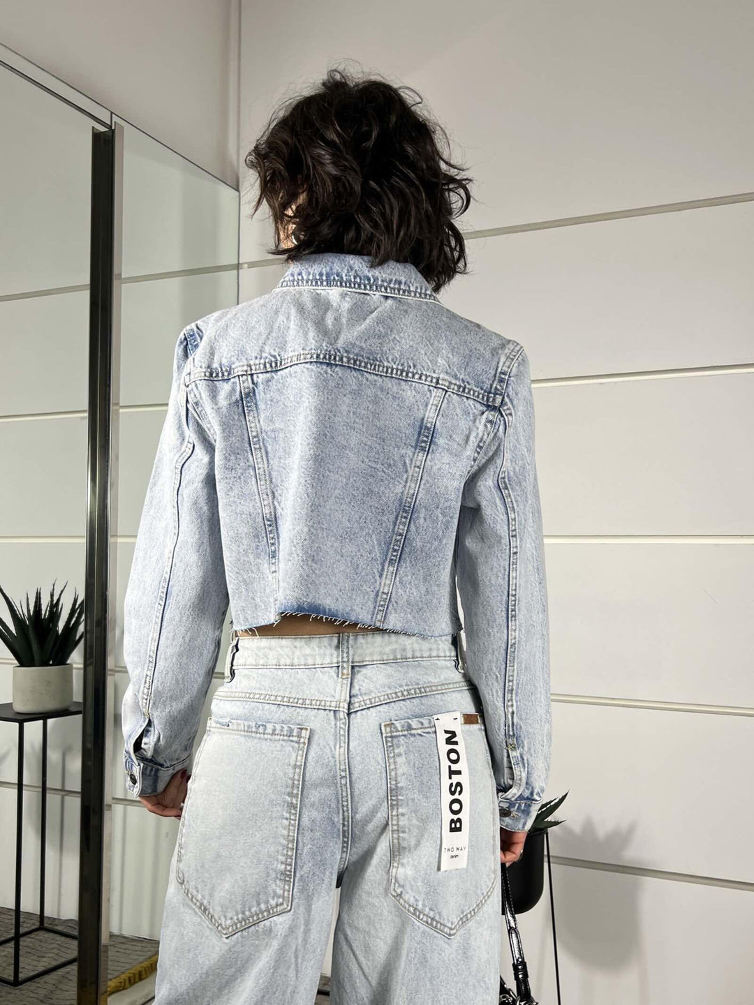 giacca in denim crop light blue SIDNEYLIGHT BLUE TWO WAY