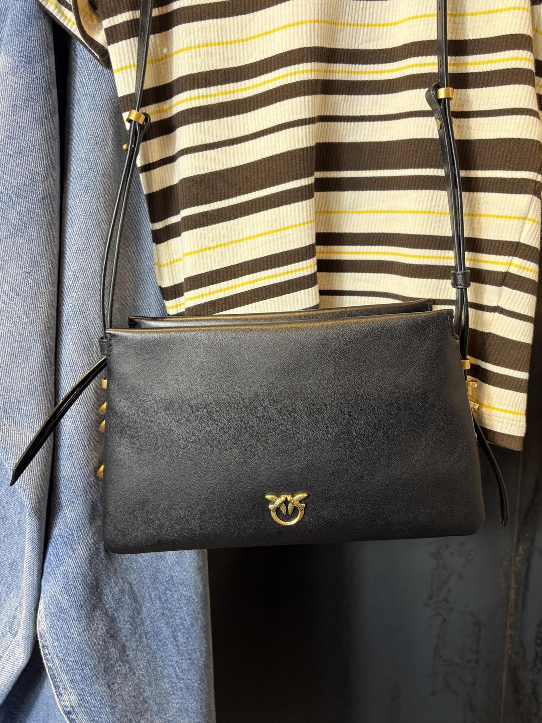 borsa triplet mini nera TRIPLET MINI VITELLO MORBIDOZ99Q PINKO