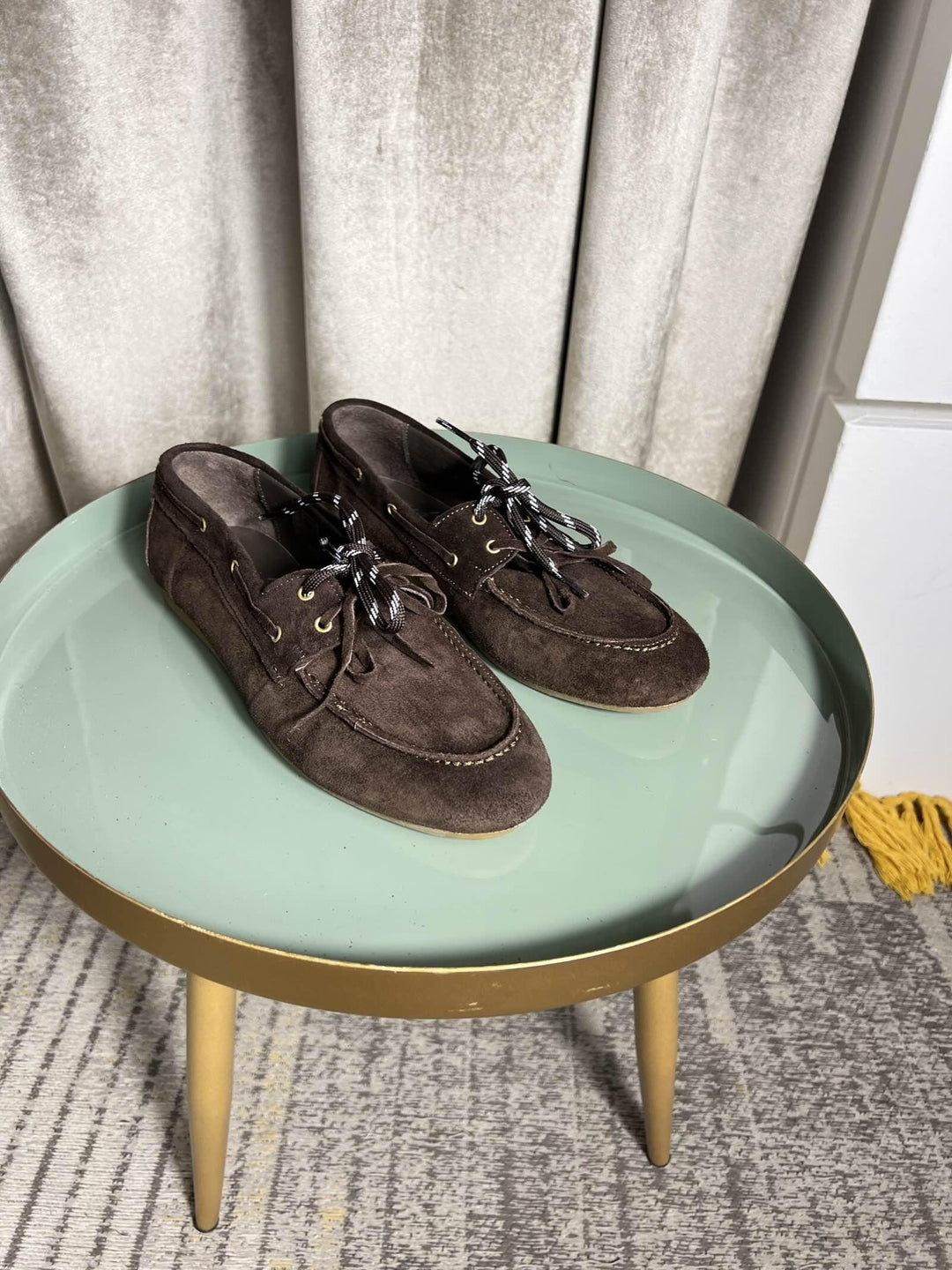 boat shoes in camoscio cioccolato SM90CAMCIOCCOLATO OVYE'