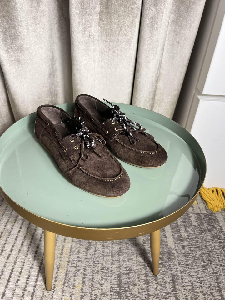 boat shoes in camoscio cioccolato SM90CAMCIOCCOLATO OVYE'