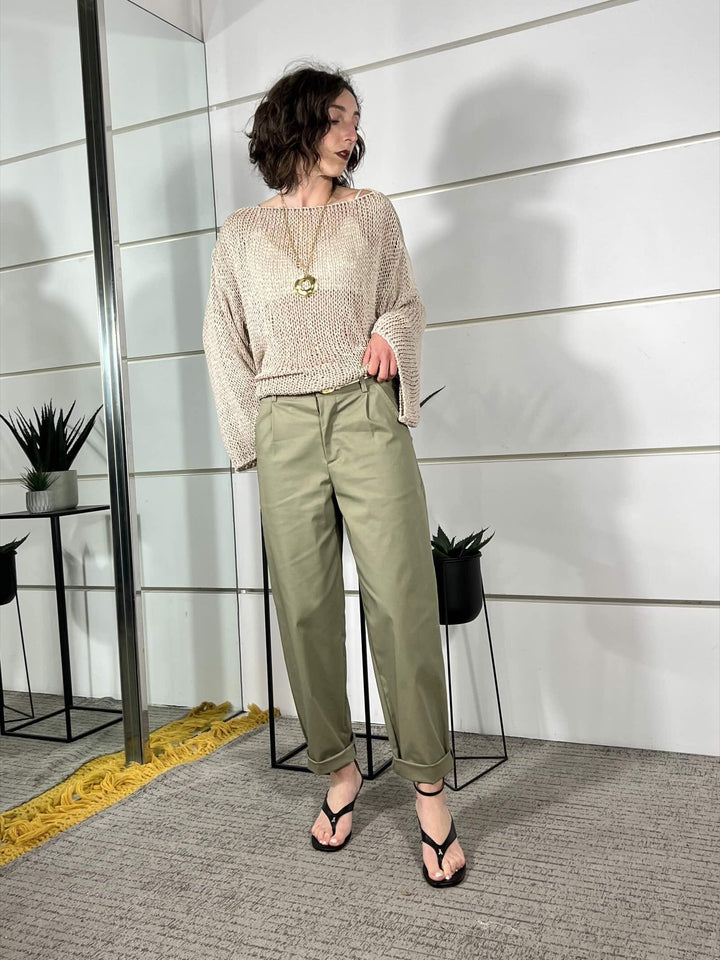 maglia a rete, manica lunga beige 3AB3026BEIGE 06/1 VICOLO