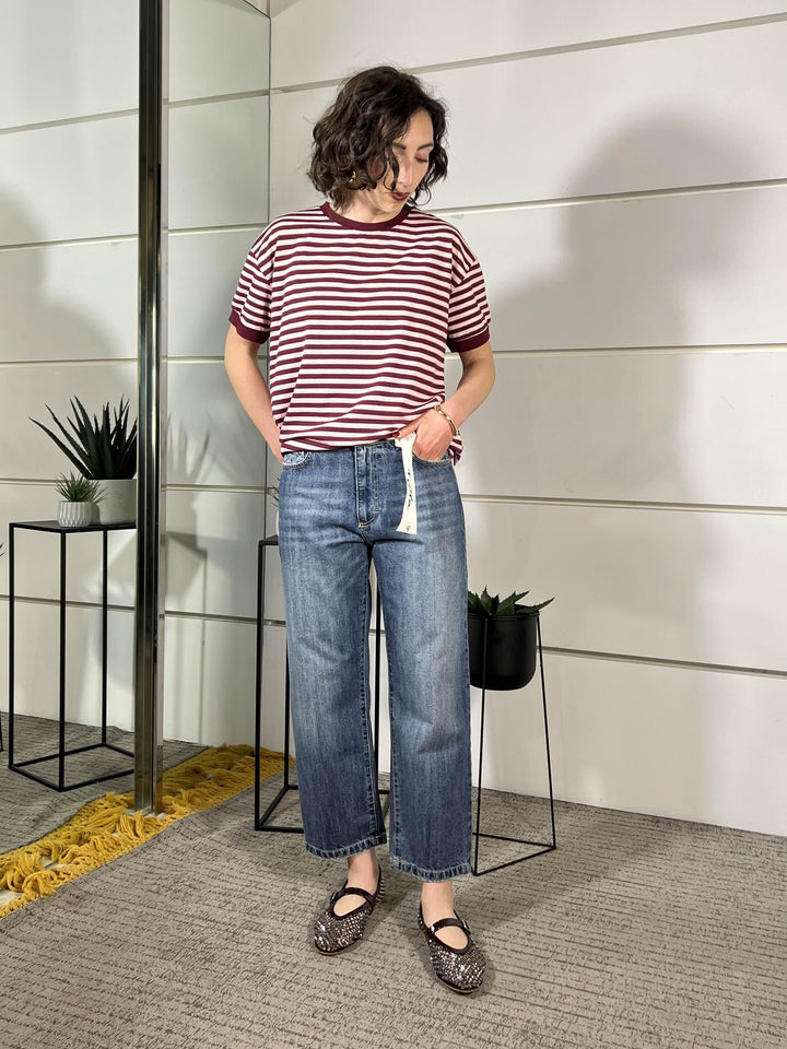 jeans modello frida denim blu V02O0652DENIM BLU PHILIA LOFT