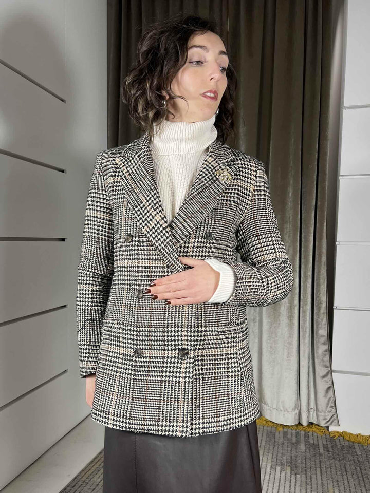 giacca doppiopetto J0458CAMMELLO SUSY MIX