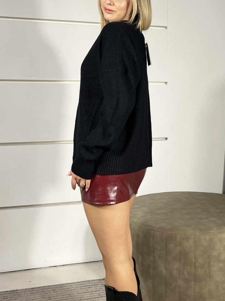 cardigan costa inglese 50%vi 28%pl 22%pa LN8717NERO SUSY MIX