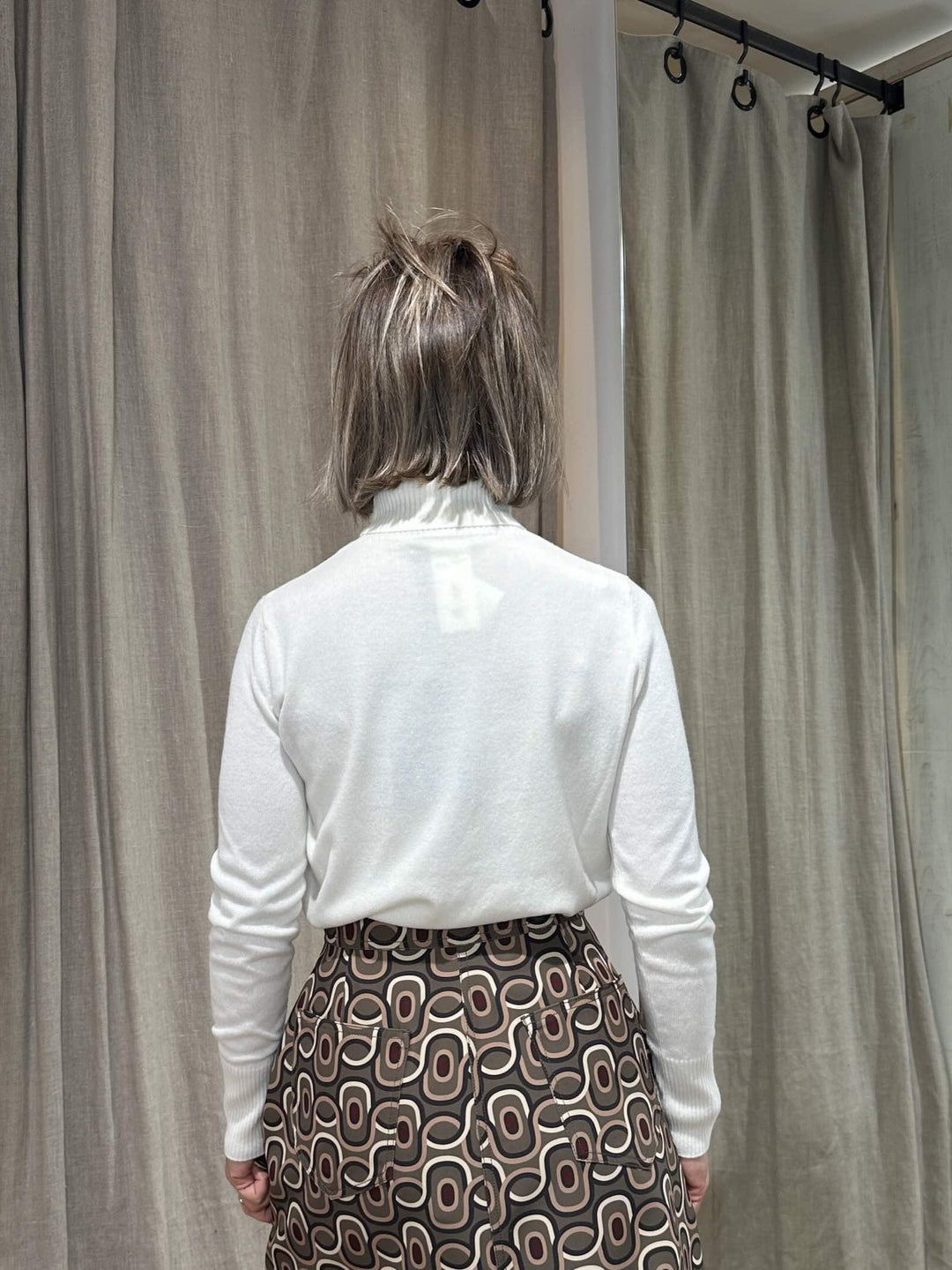 DOLCEVITA AVORIO IN LANA E CASHMERE COLLANA001 PENNYBLACK BLACK