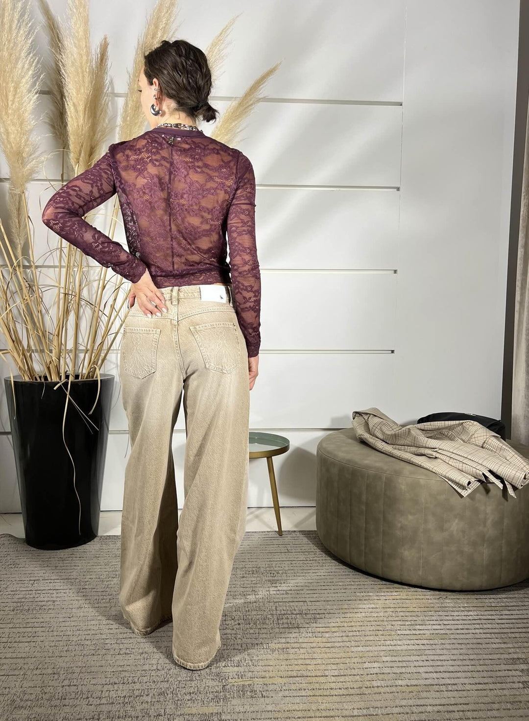 JEANS VITA BASSA RELAXED FIT EARTH WASH 8P0715D124B840 PATRIZIA PEPE PREVIEW