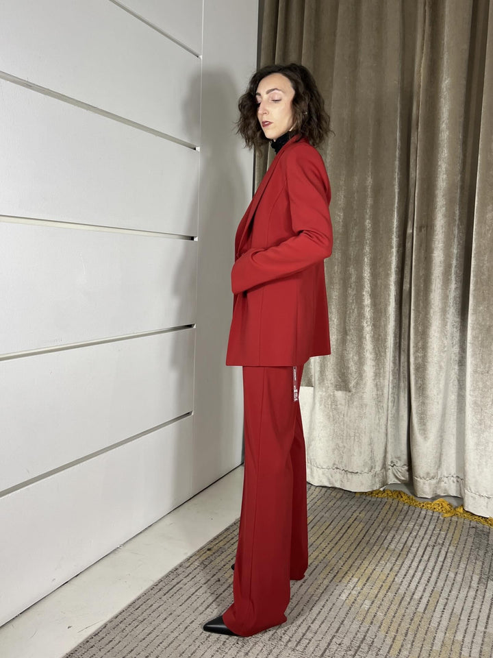 pantalone palazzo rosso 8P0731A6F5R862 PATRIZIA PEPE PREVIEW