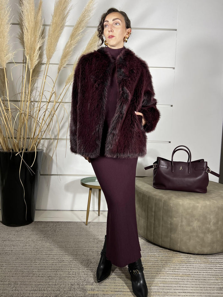ECO PELLICCIA PURPLE RED 8O0197E072R871 PATRIZIA PEPE PREVIEW