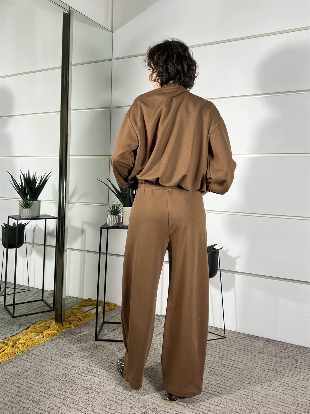 pantalone tuta barrel moka WP26SZEP8486MOKA TWO WAY