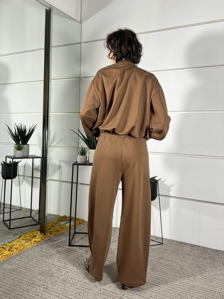 pantalone tuta barrel moka WP26SZEP8486MOKA TWO WAY