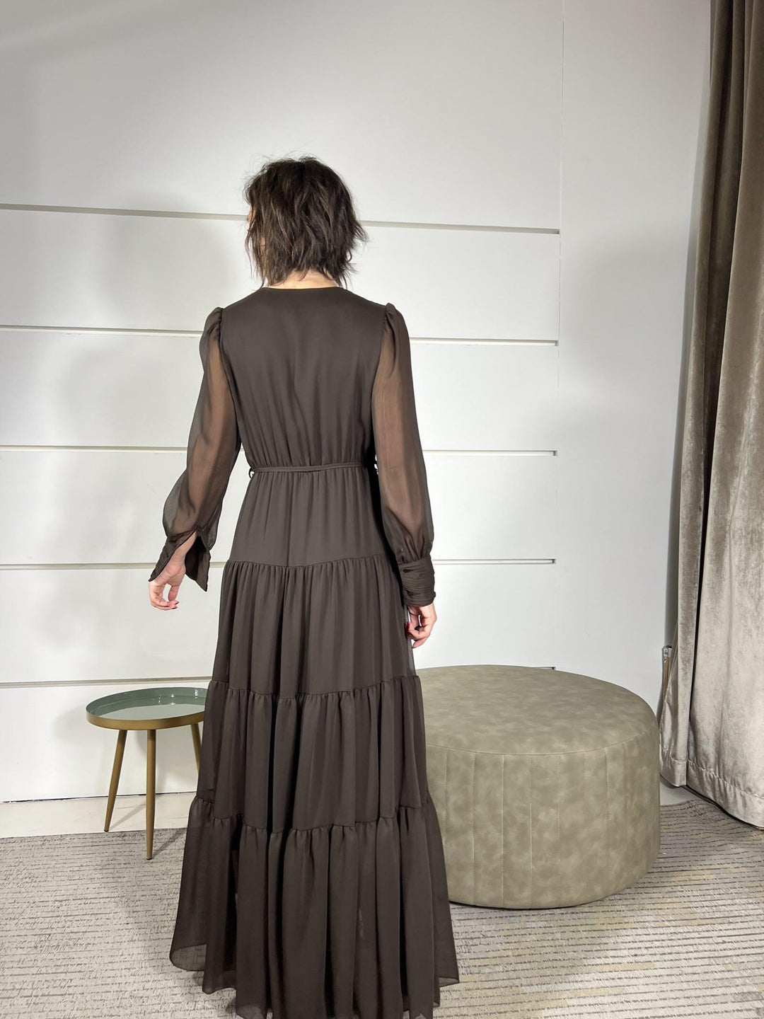 abito lungo scollo a v moro S01E0093MORO PHILIA LOFT