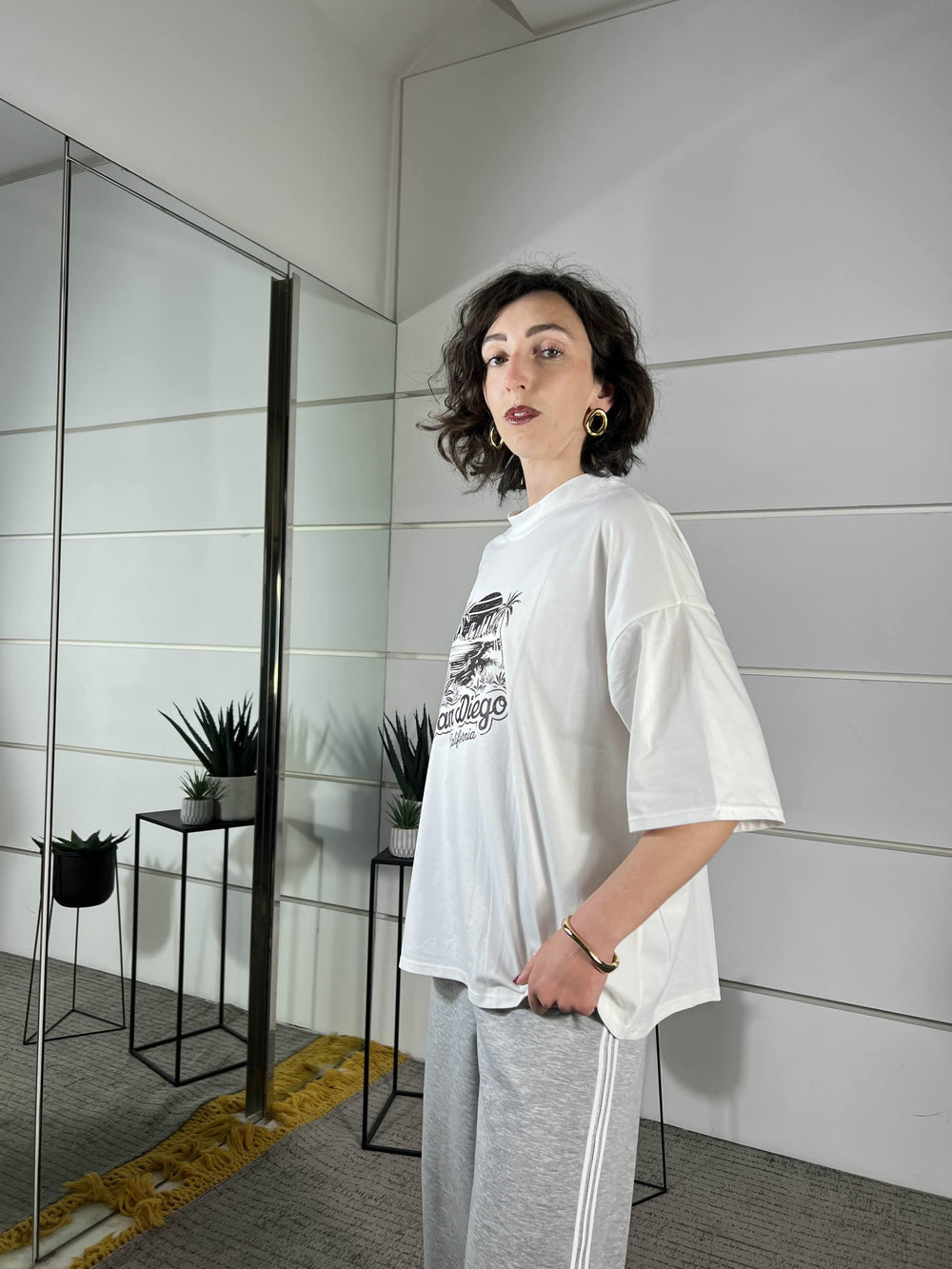 t-shirt san diego 243MBIANCO SUSY MIX