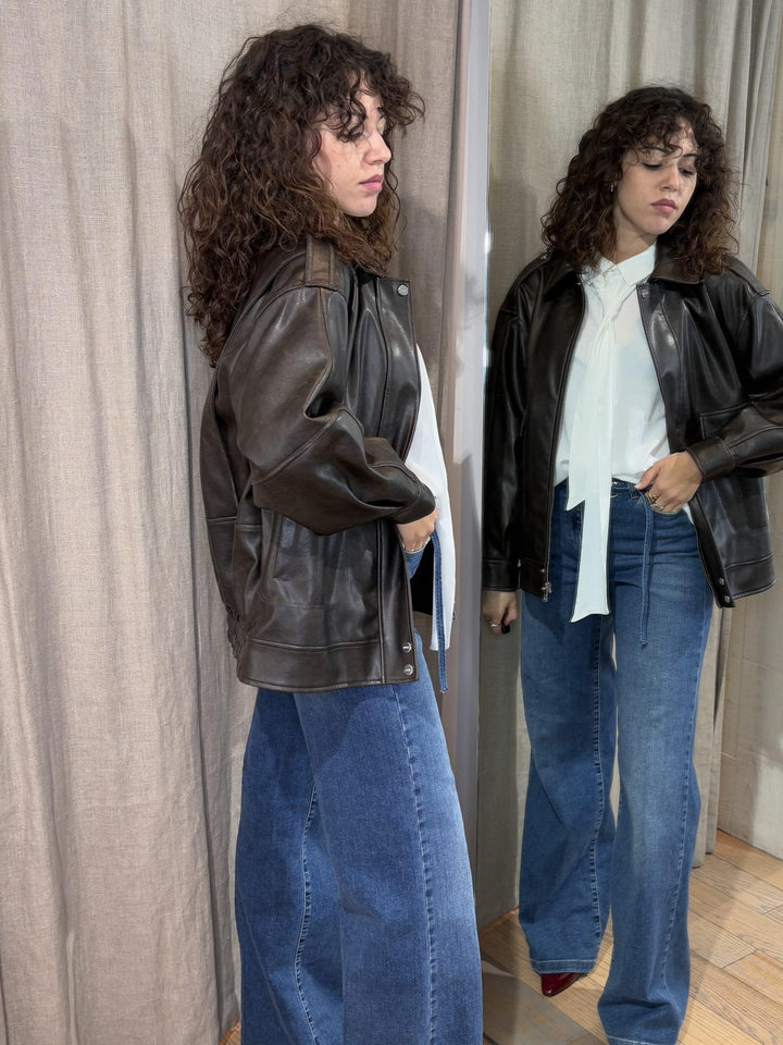 GIUBBOTTO IN TESSUTO SPALMATO MF5097E1051X0558 LIU JO WHITE