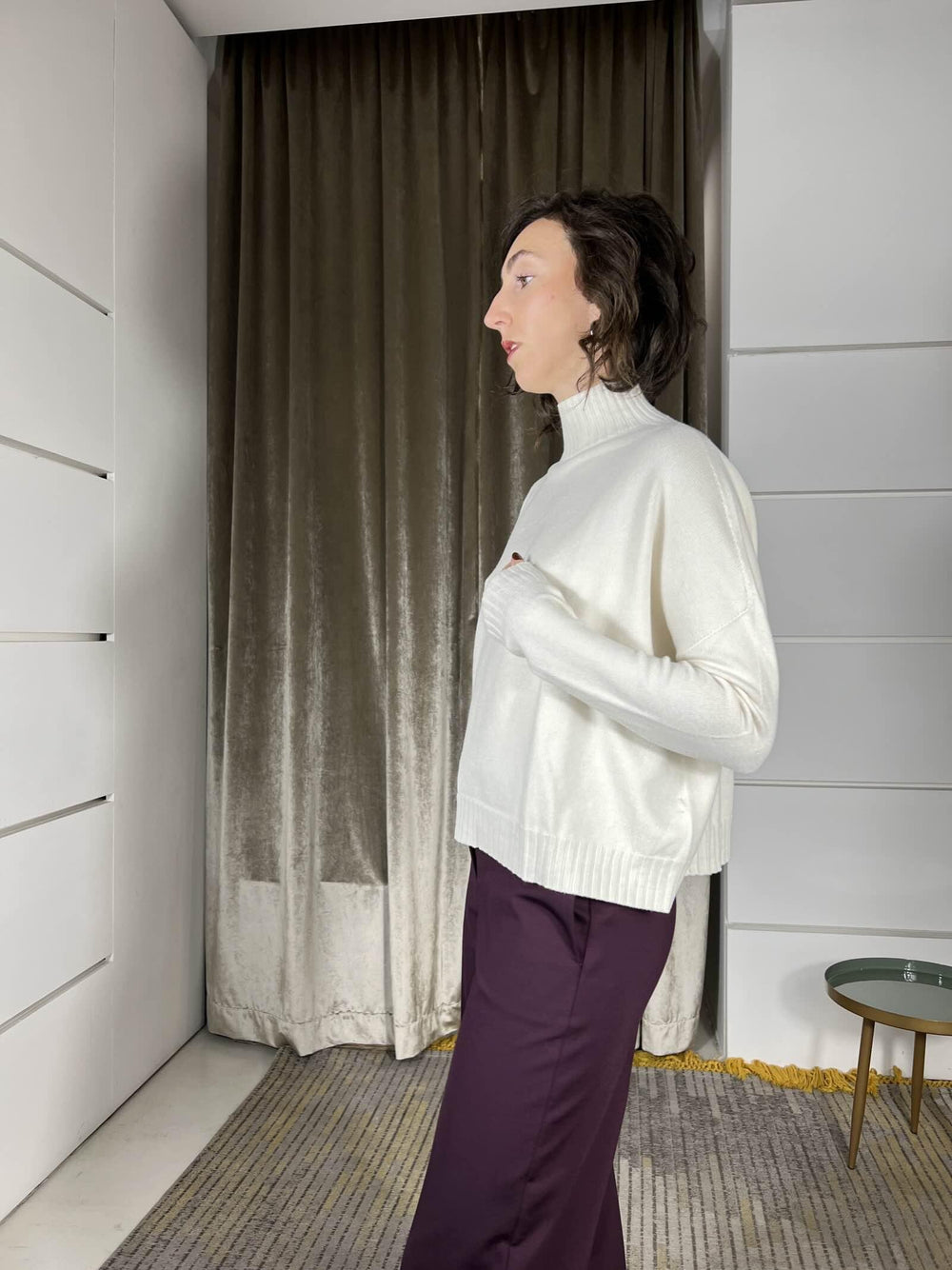 maglia collo alto 50%vi 27%pl 23%pa SSX431CREMA SUSY MIX