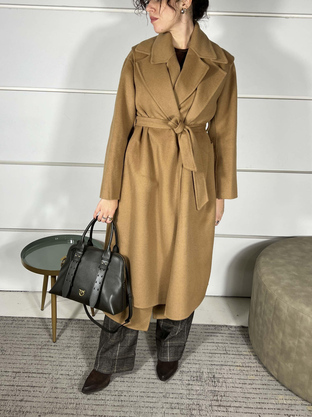 CAPPOTTO DOUBLE IN MISTO LANA COLORE CAMMELLO K110WUMD643AMBRA MANILA GRACE