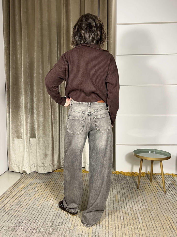 jeans lavaggio al the baggy WITHOUT-NOIRNERO TENSIONE IN