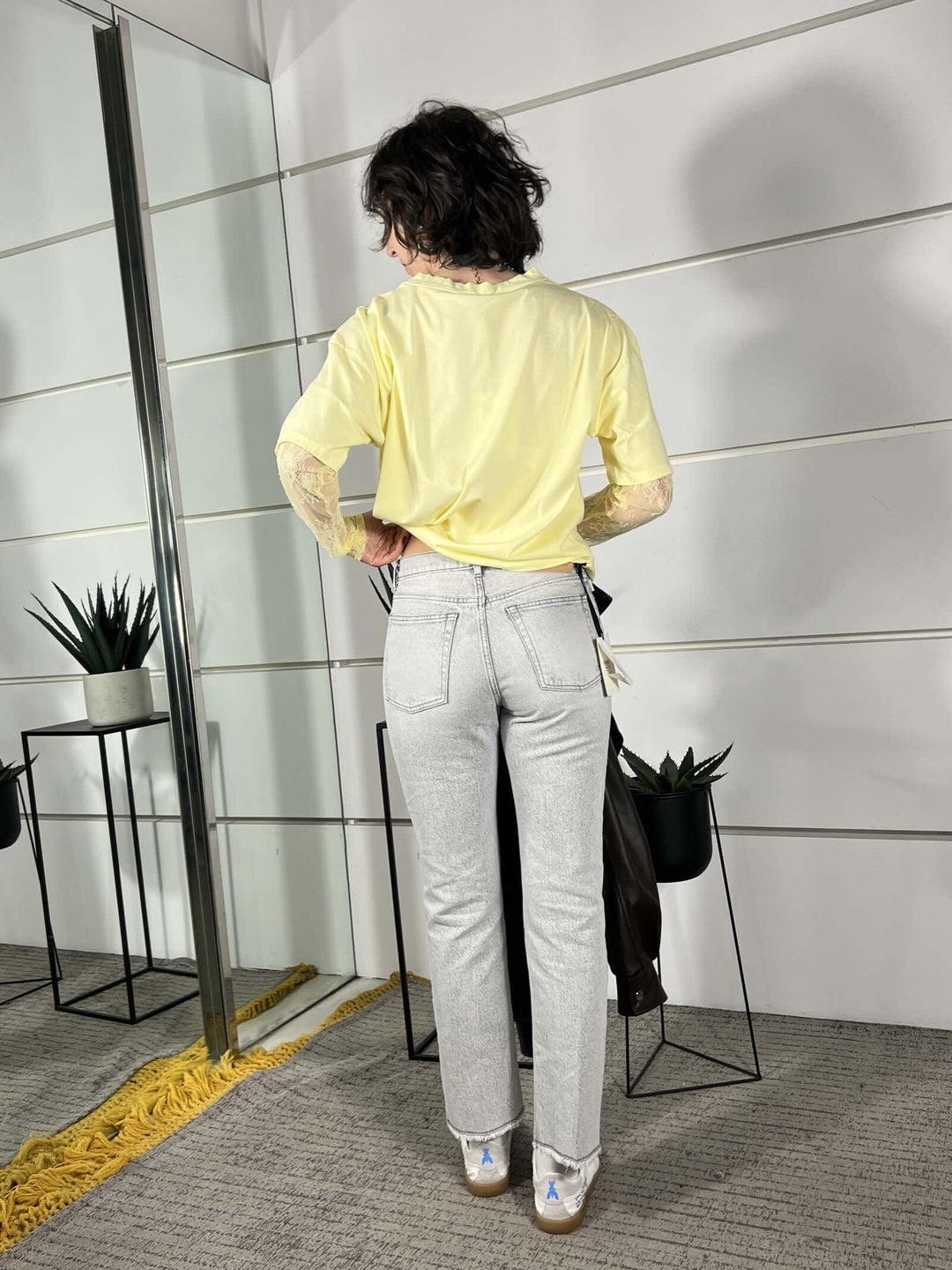 jeans grigio chiaro modello bella DAB5020DENIM GRIGIO VICOLO