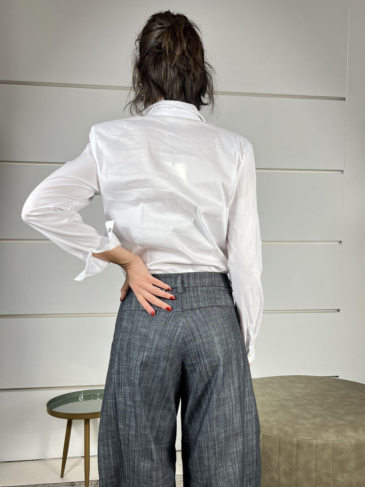 camicia a body bianca con spallina TF1205BIANCO VICOLO