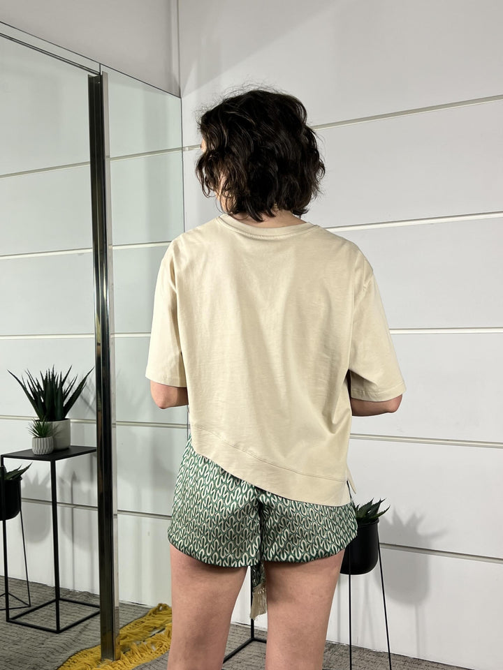 short microfantasia verde TAB2058VERDINO VICOLO