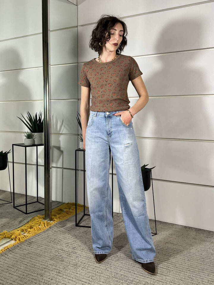 jeans mia denim chiaro DAB5294DENIM CHIARO VICOLO