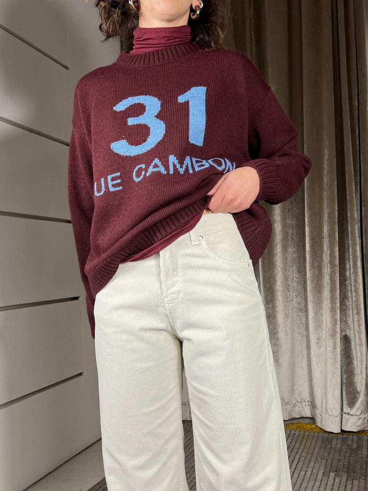 pantalonein velluto con tasca maxi burro 81187W8BURRO SUSY MIX