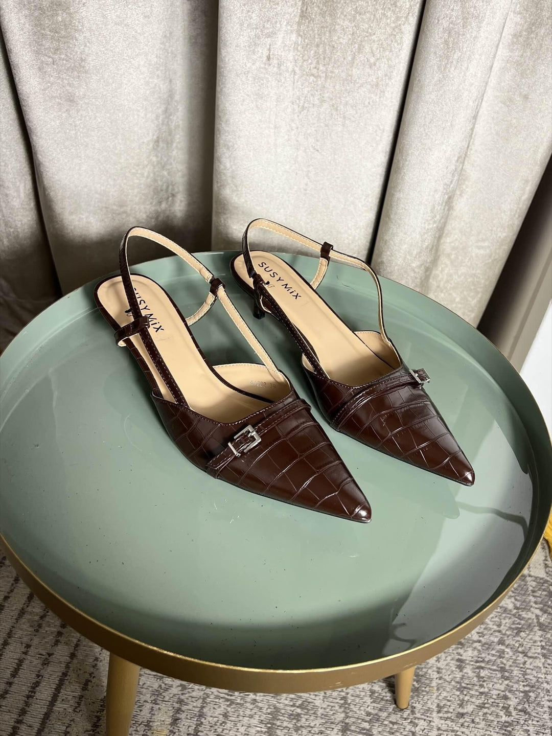 slingback cocco moro A1202MORO SUSY MIX