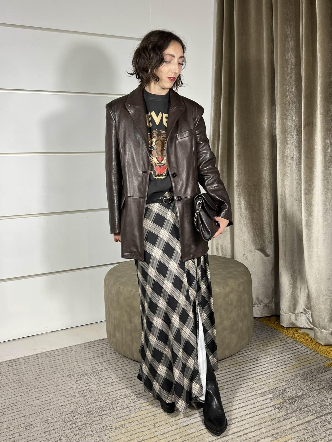 GIACCA IN VERA PELLE FONDANT A25CPGIS0101V0746 CORSELLINI