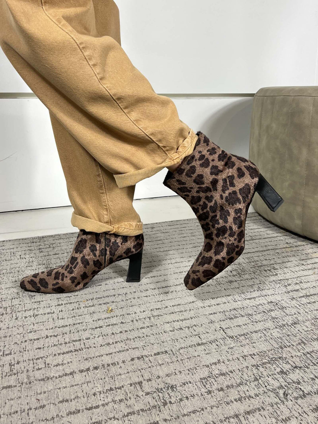 stivaletto in eco cavallino maculato marrone e nocciola NIGI6408 CARLA G. SCARPE