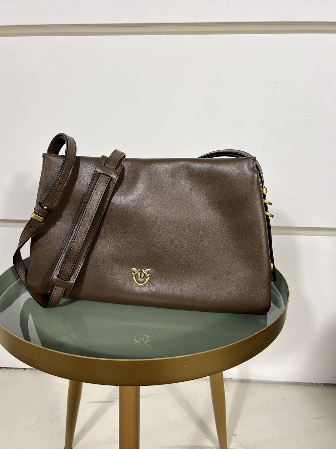 BORSA CASTAGNA CON TRACOLLA TRIPLETL74Q PINKO