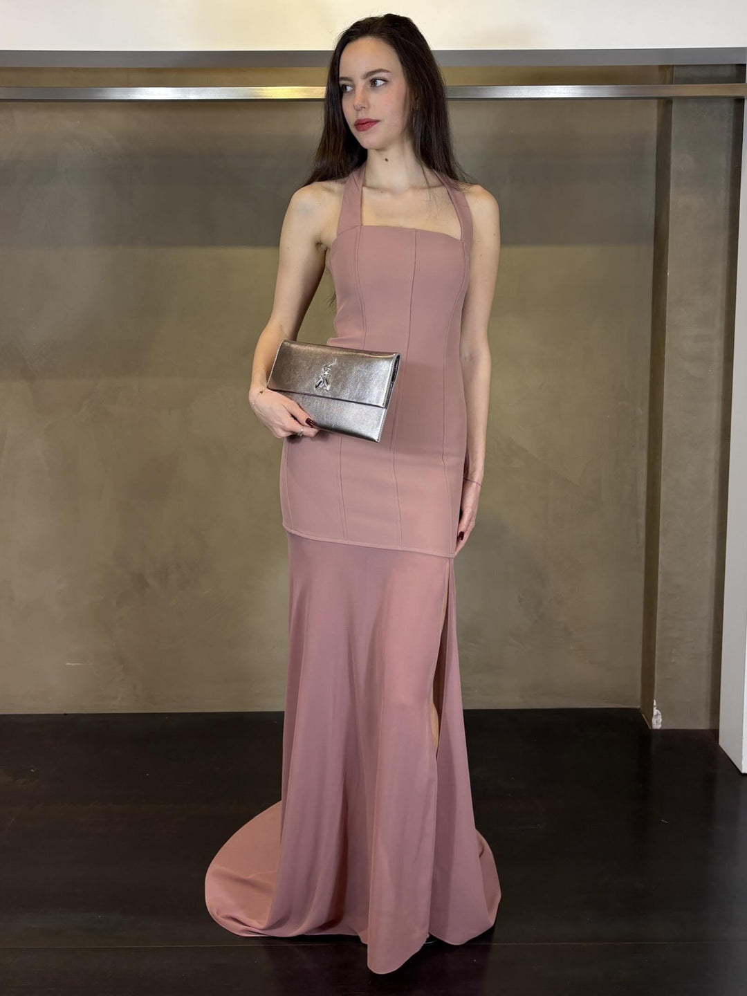 abito bustier rosa antico 2A3035A737B885 PATRIZIA PEPE MAIN