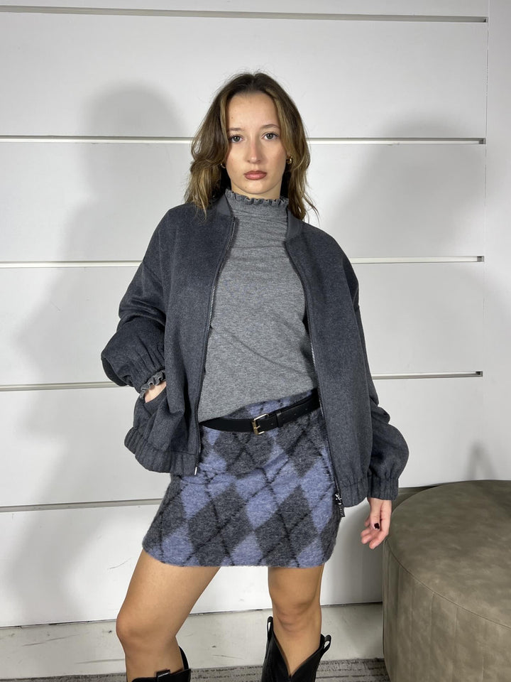 gonna tessuto check azzurra GMA-P165CELESTE HAVE ONE