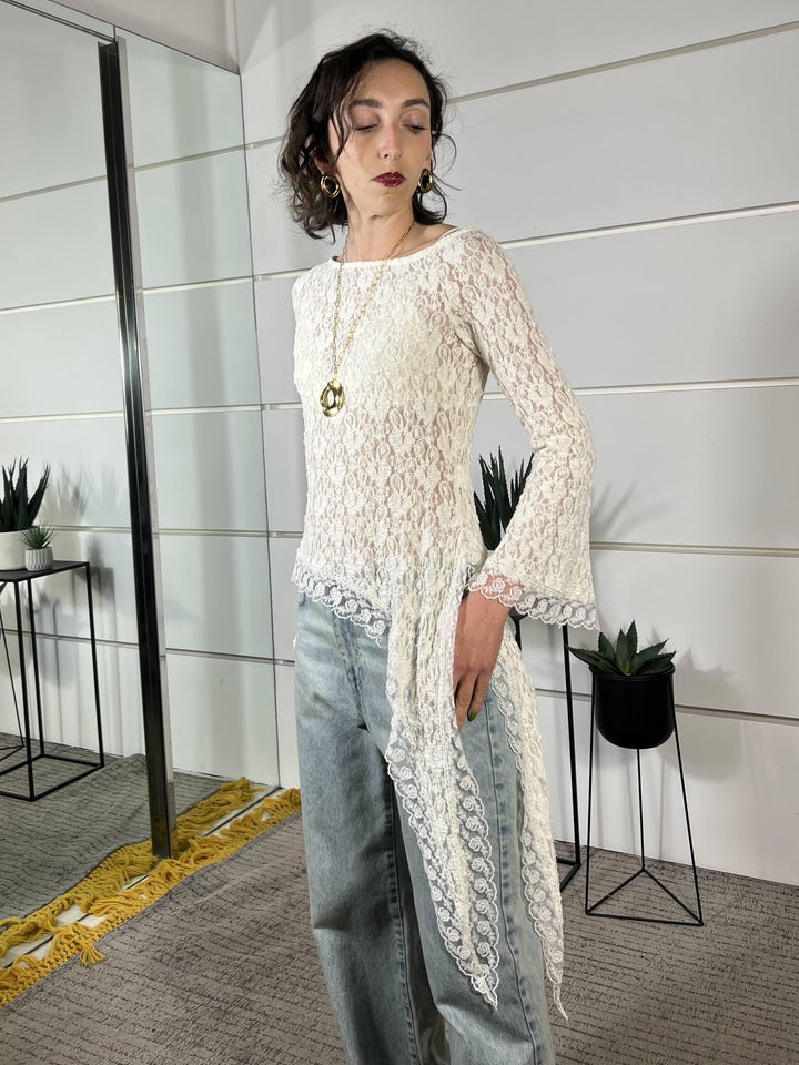blusa in pizzo burro MVS-Q137BURRO HAVE ONE
