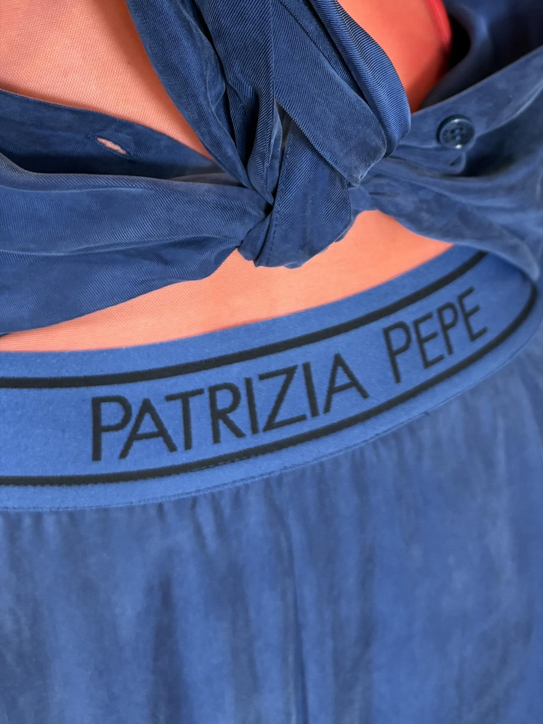pantaloni blu laguna fluidi 8P0778A704CA97 PATRIZIA PEPE PREVIEW