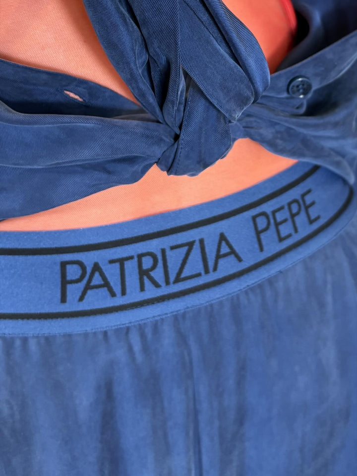 pantaloni blu laguna fluidi 8P0778A704CA97 PATRIZIA PEPE PREVIEW