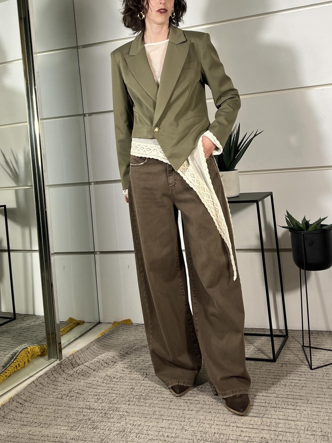 jeans giusi in tinro capo moro GIUSI-PANTMORO TENSIONE IN